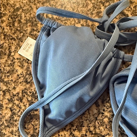 Blue Triangle Bikini Top M (8-10) - Picture 5 of 6